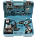Makita - Støtdriver - trådløs - 2 hastigheter - nøkkelfri borhylse 10 mm - 30 N·m - 2 batterier - 12 V