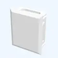 Belden Blændprop keystone hvid