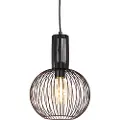 QAZQA Design Hengelampe Sort - Wire Whisk