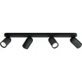 Signify Pongee spotskinne 4xGU10, sort
