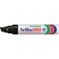 Artline Marker Artline 100 permanent sort 7,5-12mm - (6 stk.)