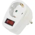 Vivanco 22396, 1 AC-utganger, Hvit