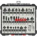 Bosch Sett med fresejern, 30 deler, blandet, 8 mm skaft 30-piece Mixed Application Router Bit Set.