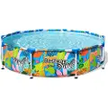 Bestway Steel Pro Tropical Leaf Ø 305x66 Cm Stål Rundt Overjordisk Basseng