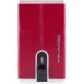 Piquadro , Blue Square, Leather, Card Holder, Square Sliding System, PP4825B2R-R, Red, For Men For Men