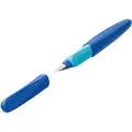 Pelikan 814744, Blå, Rund spiss, Rustfritt stål, Medium, Ambidekstriøs, Blister