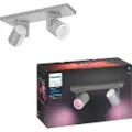 Signify Hue Argenta Plate/Spiral 2x5.7W - Aluminium