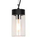 QAZQA Moderne pendellampe sort IP44 - Jarra