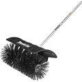 Makita - Sweeping brush attachment - for stubborn dirt, leaves - 250 mm - bredde: 600 mm - for Makita DUX18ZX1, EX2650LH, EX2650LHM