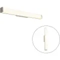 QAZQA Moderne badvegglampe stål 62 cm IP44 - Cascada