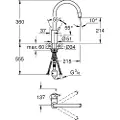GROHE 32663DC3, Baderomsvask