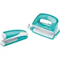 Leitz WOW NeXXt Mini - Skrivebordstilbehørsett - 10 ark - No.10 - metall - isblå