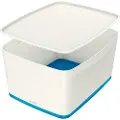 Leitz MyBox Large - Lagerboks - for A4 (210 x 297 mm) - 18 liter - blå metallic