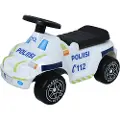 Plasto 1121POL, 4 hjul, Sort, Hvit