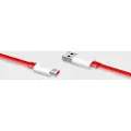 OnePlus Warp Charge Type-C Kabel 5461100012 - 1.5m - Rød / Hvit