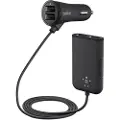 Belkin Road Rockstar - Bilstrømadapter - 36 watt - 7.2 A - 4 utgangskontakter (USB) - svart