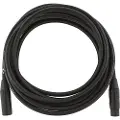 Fender Profesjonell 15 Fot Lang Mikrofonkabel Svart