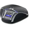 Konftel 55Wx - Bluetooth-konferanseenhet for konferansetelefon - sølv, lakrissvart - for Konftel 55Wx