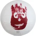 Wilson Cast Away, 18-panel ball, Rød, Hvit, Lær, Utendørs, Bilde, Official