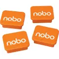 Nobo Magnet Nobo 18x22 mm orange - (4 stk.)