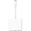 Apple MW5M3ZM/A, USB Type-C, HDMI, USB 3.2 Gen 1 (3.1 Gen 1) Type-A, USB 3.2 Gen 1 (3.1 Gen 1) Type-C, 1920 x 1080 (HD 1080), 3840 x 2160, 1080p, 2160p, Hvit, Rund kabel