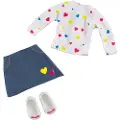 Bfriends Pop heart T-shirt and Skirt