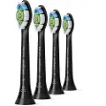 Philips Sonicare W HX6064 Optimal White - Utskiftningsbørstehode - for tannbørste - svart (en pakke 4) - for Sonicare 2 Series Sonicare DiamondClean Smart HX9902 Sonicare ProtectiveClean 4100 6100