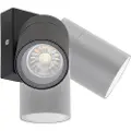 QAZQA Utendørs vegglampe sort justerbar IP44 - Solo