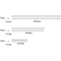 SG ARMATUREN SlimLine Ledskinne 2,4W 3000K 270 mm, hvid