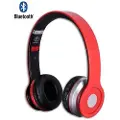 Rebeltec CRYSTAL - Hodetelefoner med mikrofon - on-ear - Bluetooth - trådløs - rød