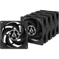 Arctic P8 Pwm Pst 80 Mm Vifte 5 Enheter