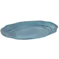 Tina Serveringsfat BLUE TINA - Large (38x27x3,5cm) - Stengods - Blå