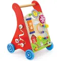 New Classic Toys Rød rullator i tre