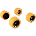 Yuneec EGOCR006, Skateboard hjul, Sort, Oransje, 4 stykker