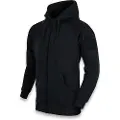 Helikon Tex Urban Tactical Hoodie Lite FullZip S, svart