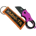 Fox knives Mini-TA Black foldekniv, pink