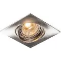 QAZQA Nedfelt spotlight vippbar stål firkantet - Edu
