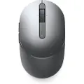 Dell Pro Plus Compact MS5120W - Mus - optisk - 7 knapper - trådløs - 2.4 GHz, Bluetooth 5.0 - titangrå - med 3 års Advanced Exchange Service