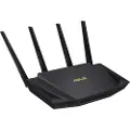 Asus RT-AX58U - - trådløs ruter - 4-portssvitsj - 1GbE - Wi-Fi 6 - Dobbeltbånd
