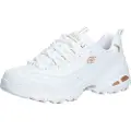 SKECHERS for woman. 11931 D'Lites Fresh Start shoes white (42), Leather, Laces, Casual