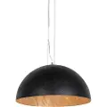 QAZQA Industriell pendellampe sort med gull 50 cm - Magna