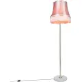QAZQA Retro gulvlampe messing med mormorskjole rosa 45 cm - Kaso