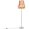 QAZQA Retro gulvlampe messing med Granny-skjerm gull 45 cm - Kaso