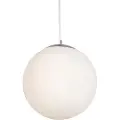 QAZQA Skandinavisk pendellampe opal glass 50 cm - Ball 50