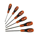 Bahco Slisset Skrutrekkersett-phillips-pozidriv Med Gummigrep Ph1ph2-1 Stk- 3-4 Mm 2 Stykker 6 Stykker