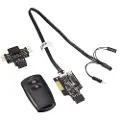 Silverstone ES02-USB - Fjernstyrt strømsvitsj - svart