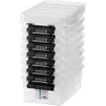 Orthex SmartStore Classic 5 oppbevaringsboks med lokk, pakke med 8 stk