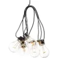Konstsmide KonstsmideTilleggsslinga Hugo E27 10 LED 915cmSvartLysslyngerFra Homeroom