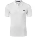 Fred perry for man. M6000 Plain white polo shirt (XL), Casual, Cotton, Short sleeve