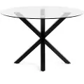 Kave Home Kave HomeBord Full Argo med glassplate Ø 119 cmTransparentSpisebordFra Homeroom